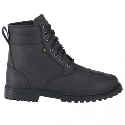 DIORA RENEGADE WATERPROOF MOTORBIKE MOTORCYCLE URBAN TOURING ANKLE BOOTS BLACK