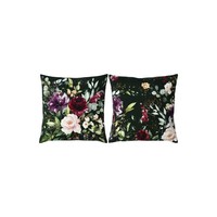 Sander KissenhüLle Dekokissen Couchkissen Sofakissen Deep Flowers 40X40 Cm GrüN