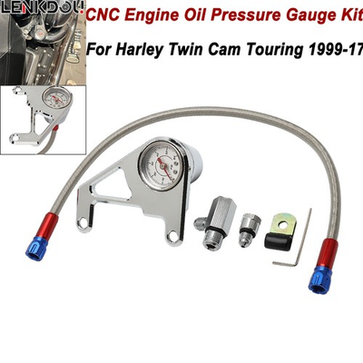#ad Oil Pressure Gauge Kit Fuel Injection Pump Pressure For Harley Twin Cam Touring $55.99