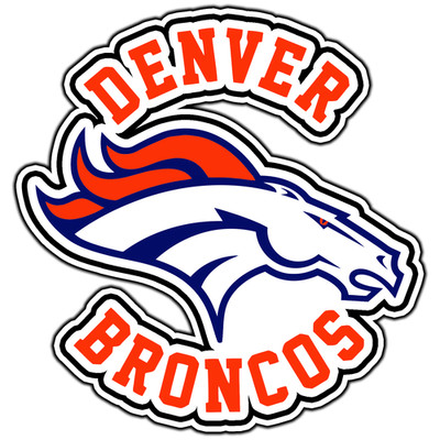Denver Broncos Logo #6 Football Sticker Waterproof Vinyl Decal Die-Cut Car