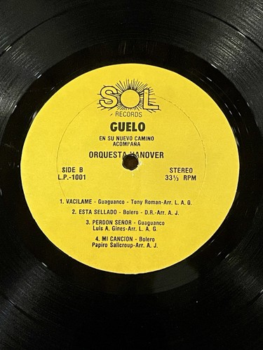 Guelo Acompañado Por La Orquesta Hanover– En Su Nuevo Camino - Guaguanco EX - Picture 4 of 4