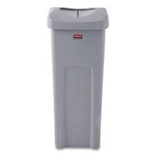 Rubbermaid Commercial 2143862 23 gal Universal Square Trash Can w/ Swing Lid New