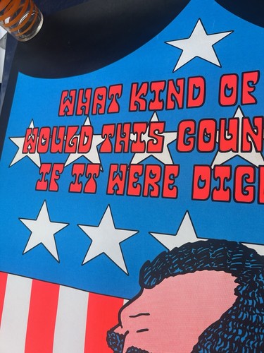 Vintage 1972 Richard Nixon Blacklight Poster “Dickless Country” Political Satire - Picture 12 of 14