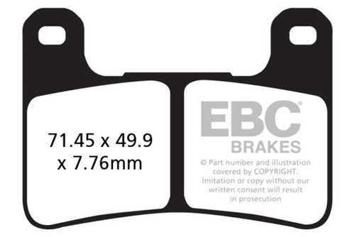 EBC Sintered Brake Pad FA379HH High Performance - Picture 3 of 3