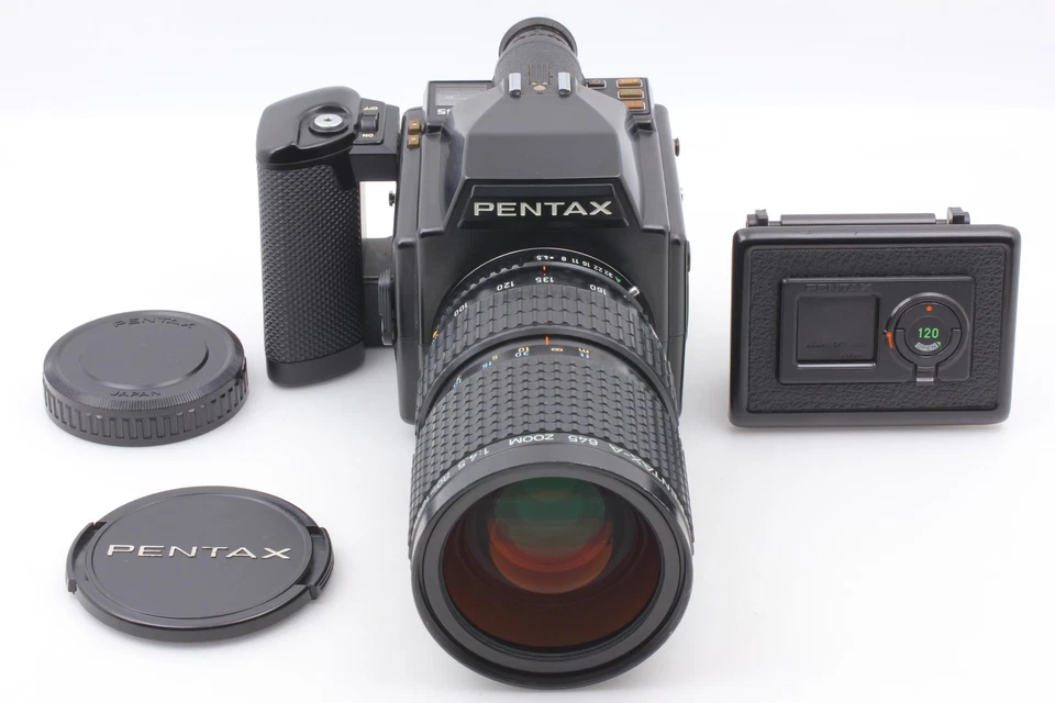Objectif CLA'D [ Total MINT ] Pentax 645 SMC + A 80-160mm + 120 Film Back Fro... - Photo 3/4