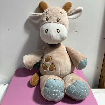 Nattou Luna the Giraffe plush toy Tan Lovey Comfort Jollymex Soft Cuddles Used