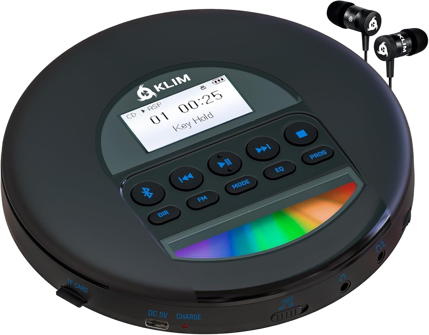 Lettore CD Portatile KLIM per Studenti e Senior - Facile e Duraturo