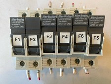 Lot Of 4 Allen Bradley 1492-FB1C30 Fuse Holder And 1 1492-FB2C30 With Fuses