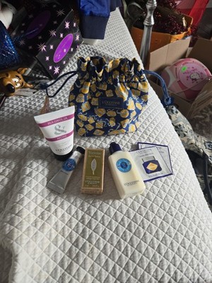 L'OCCITANE GIFT SET Drawstring Bag 6 Items NWT