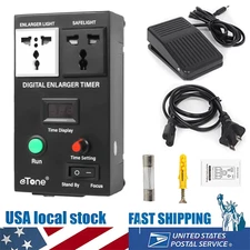 eTone Precision Digital Enlarger Timer With Foot Switch Darkroom Photo Printing