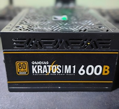 GAMDIAS KRATOS M1-600B 600W 80 Plus Bronze ATX Gaming Power Supply RGB