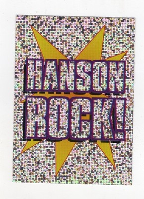 Australian issued Smash Hits Music Sticker 1999.  F   Hanson