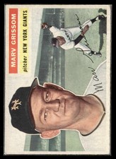1956 Topps #301 Marv Grissom EX - NM