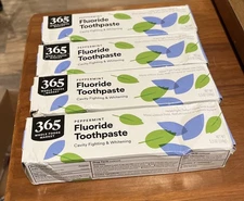4 New 365 Whole Foods Market Fluoride Cavity Fighting Whitening Toothpaste C1