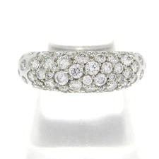 Auth CHAUMET Ano Caviar 080212-51 18K White Gold Diamond 8***** Ring