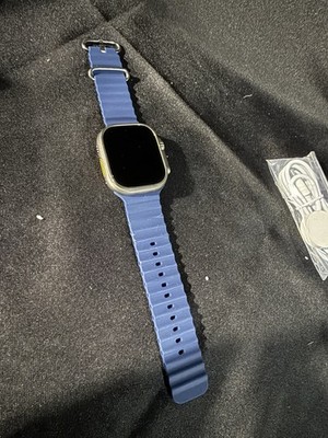 Apple Watch Ultra 2 49mm, Titanium, GPS. Blue Ocean Band, Read Description. 