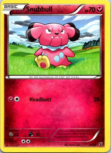 Snubbull 22/39 Kalos Starter Set Pokemon TCG MP