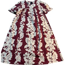 Royal Creations Hawaiian Dress Large 100 Cotton Floral Muumuu Made in Hawaii