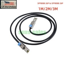 1M 2M 3M SFF-8088 Male to Male Mini SAS External Cable 6Gbps Server JBOD Wire US