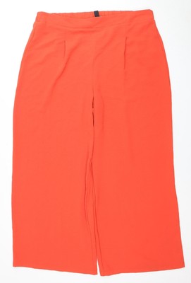 New Look Damen Hose rot weites Bein XL