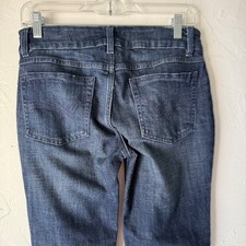 Wrangler Straight Leg Dark Wash Denim Jeans Women's 5/6 Stretch Western Rodeo