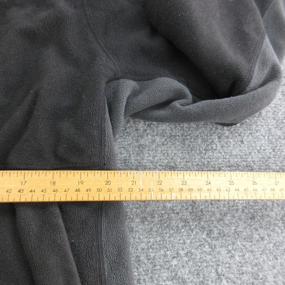 Chaqueta The North Face Para Hombre Grande Negra Gris Polar Cremallera Completa Bolsillo en el Pecho Foto 4 de 4