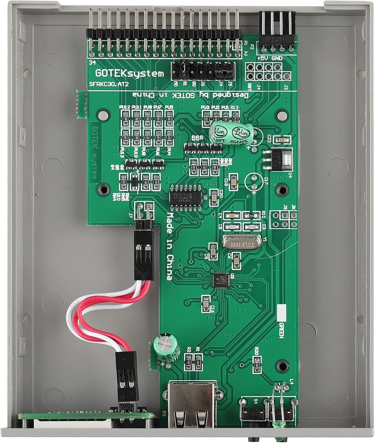 GoTEK SFR1M44-U100 3.5 Inch 1.44MB USB SSD Floppy Drive Emulator Grey 