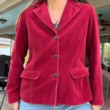 Red Corduroy Blazer