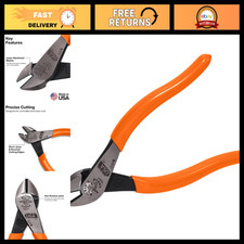 6-Inch Heavy-Duty Diagonal Cutting Pliers - High Leverage Wire Cutters, USA Made