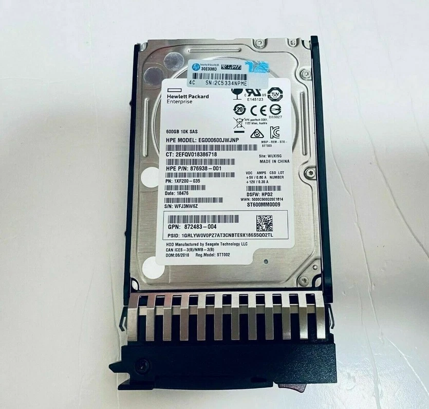 Fit J9F48A HP MSA 600GB 12G SAS 10K SFF 2.5" DP ENT HDD 876938-001 - Image 2 of 3