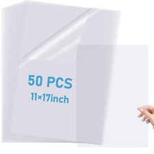 Timgle 11 x 17 Inch Waterproof Inkjet Transparency Film 50 Sheets Transparenc...