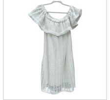 Line And Dot White Large Boho ChicCrochet Lace Dress Midi Summer Sundress