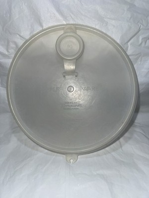 VTG Tupperware 8'' Round Y Replacement TUPPER SEAL 565 Pour Spout w/Cap 510 Sheer