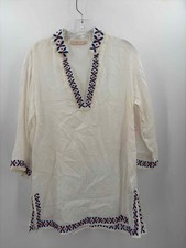 Pre-Owned Tory Burch Ivory Size Small Tunic Long Sleeve Blouse