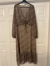 Ladies Brown Bohemian Style Dress Size 22/24