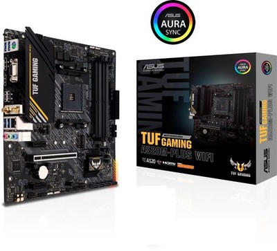 ASUS TUF Gaming A520M-Plus WIFI Mainboard AM4 mATX B-Ware OVP Blende Handbuch