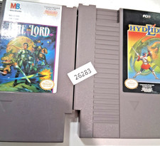 2 retro fighting games Nintendo video games NES  Time Lord, Hydlide 26283 wt1