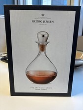 Georg Jensen Sky Collection Liquor Decanter 1.45 Litres Glass & Stainless Steel