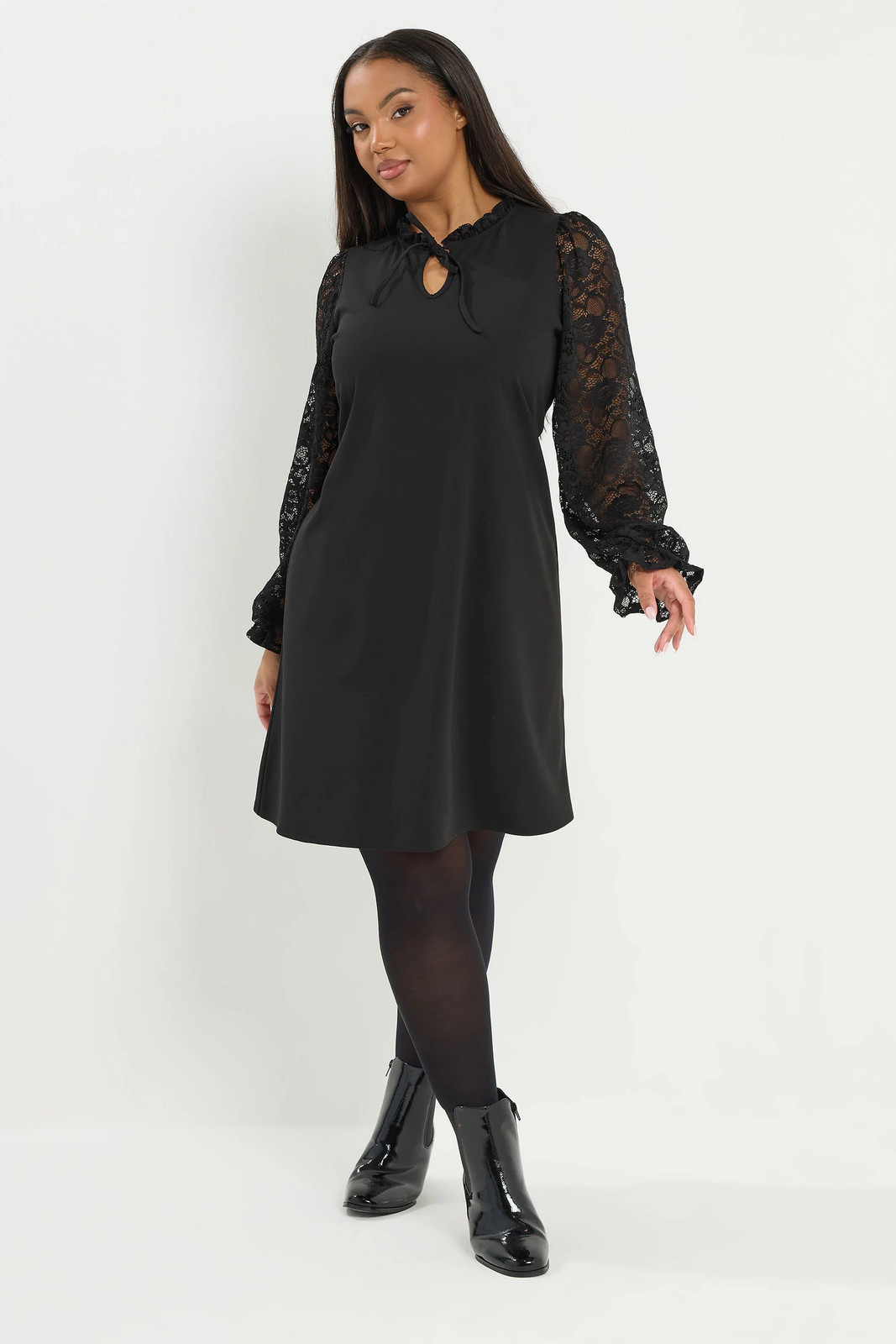 Yours Curve Women's Plus Size Lace Mini Dress