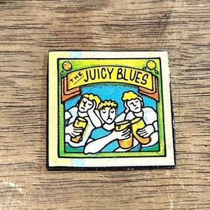 1970s MOODY BLUES band Parody Sticker - “The Juicy Blues” - Rare - USED