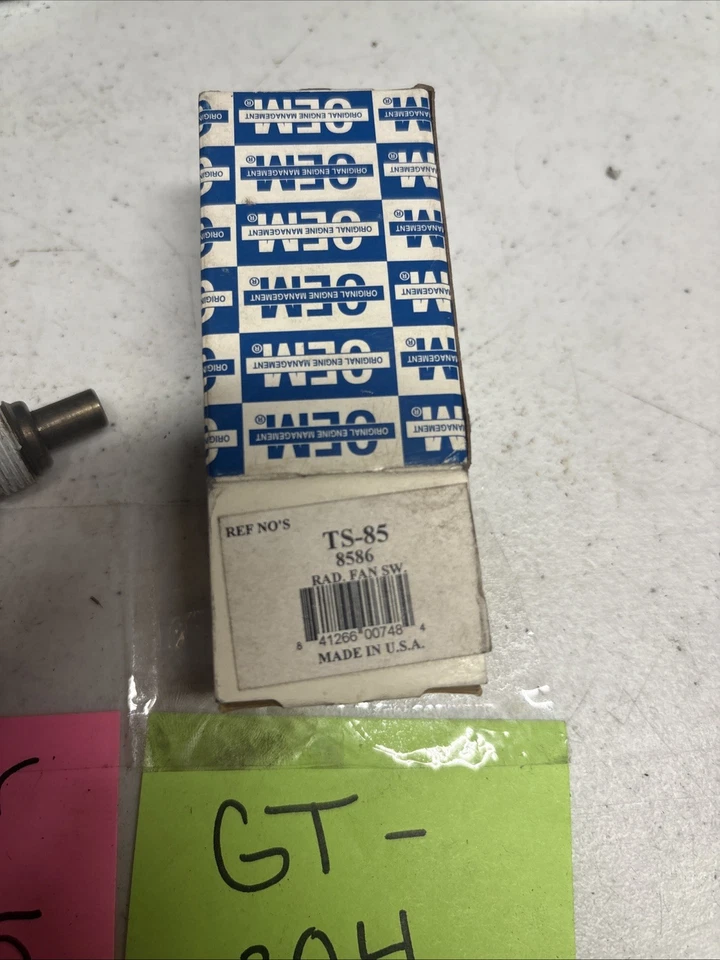 Original Engine Management TS-85 Engine Cooling Fan Switch (8586). Made In USA. - Image 2 of 4