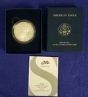 2008 W American Silver Eagle Uncirculated Collectors Burnished Coin in OGP