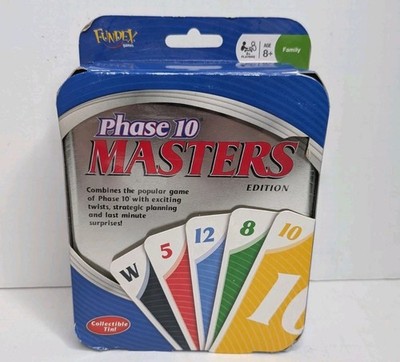 Fundex Phase 10 Masters Edition Card Game Collectible Tin Family 2009 - Sealed