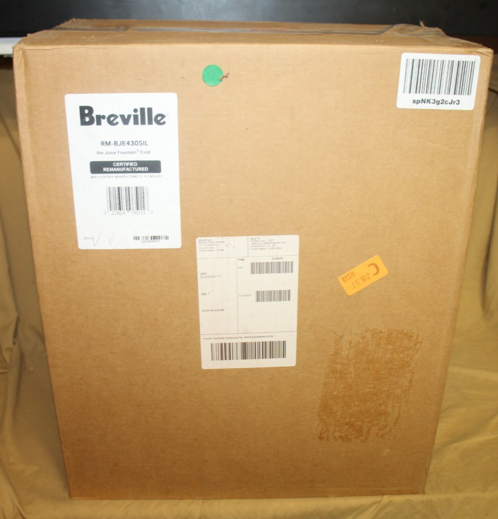 Breville Juice Fountain Cold Centrifugal Juicer - Silver (BJ