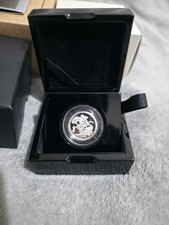 The royal mint silver sovereign coin 2025 premium proof with  privy mark.