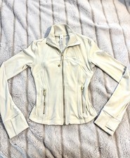 Lululemon Cropped Define Jacket Nulu   Light Ivory / Gold    
