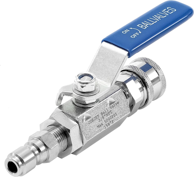 #ad High Pressure Washer Ball Valve Kit 3 8quot; Quick Connect Ball Valve for Power Was $48.72