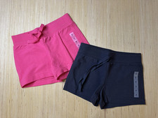 OLD NAVY Girls Pink  Navy Blue Knit Shorts Size S/P/P 6-7 2 Pair NWT