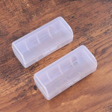 2pcs Battery Organizer Holder Hard Plastic Storage Battery Box Case