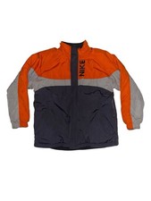 Nike Youth Boys Vintage Y2K Reversible Hooded Puffer Fleece Jacket Boys Large